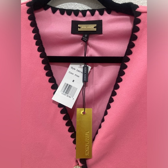 Alexia Admor Holly Ponte Pearl Button Front Shift Dress w Stitching sz 8 NWT - Picture 6 of 8